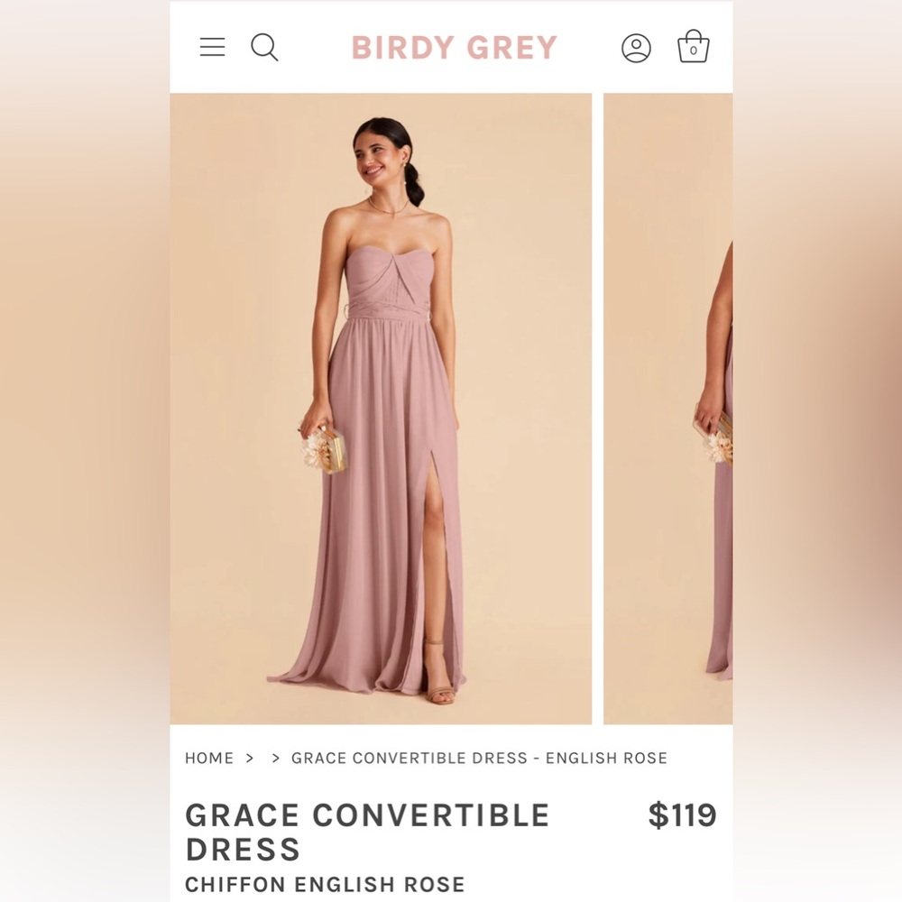 Birdy Grey • Grace Convertible Dress • Chiffon English Rose